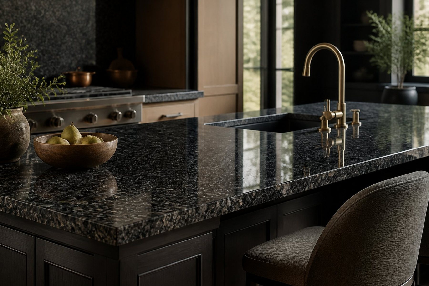 Ash Black slab