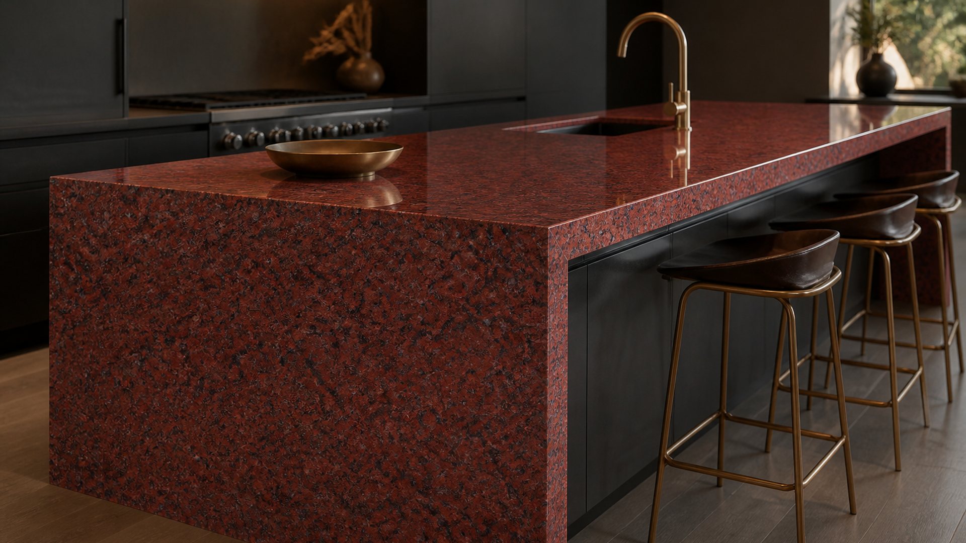 New Imperial Red in The Monolith Kitchen