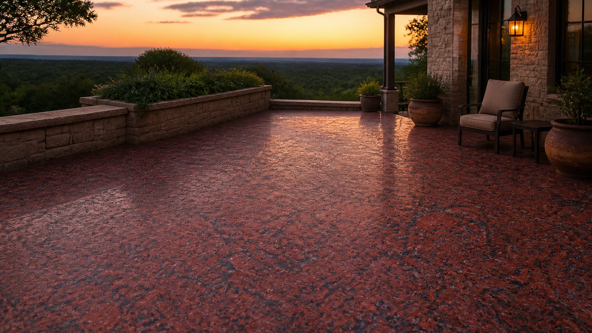 New Imperial Red in Outdoor living