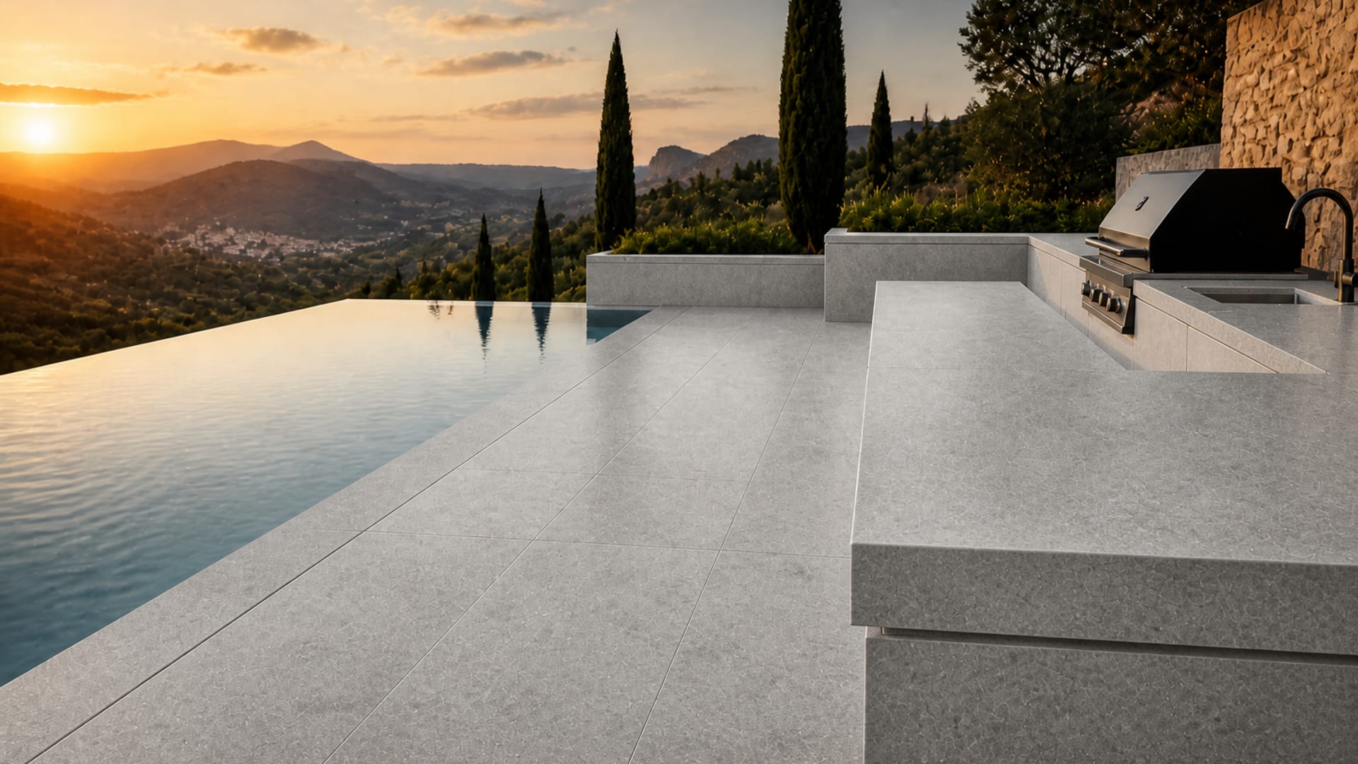 Tundra Gray in Outdoor living